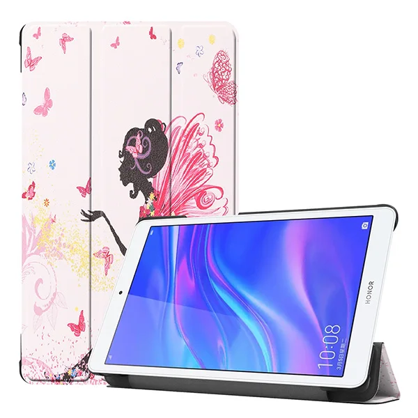 Складной тонкий чехол для huawei Mediapad M5 lite 8,0 JDN2-W09 JDN2-AL00 чехол для планшета huawei Mediapad m5 lite 8 дюймов Чехол+ ручка - Цвет: HWRYT58 JLNH