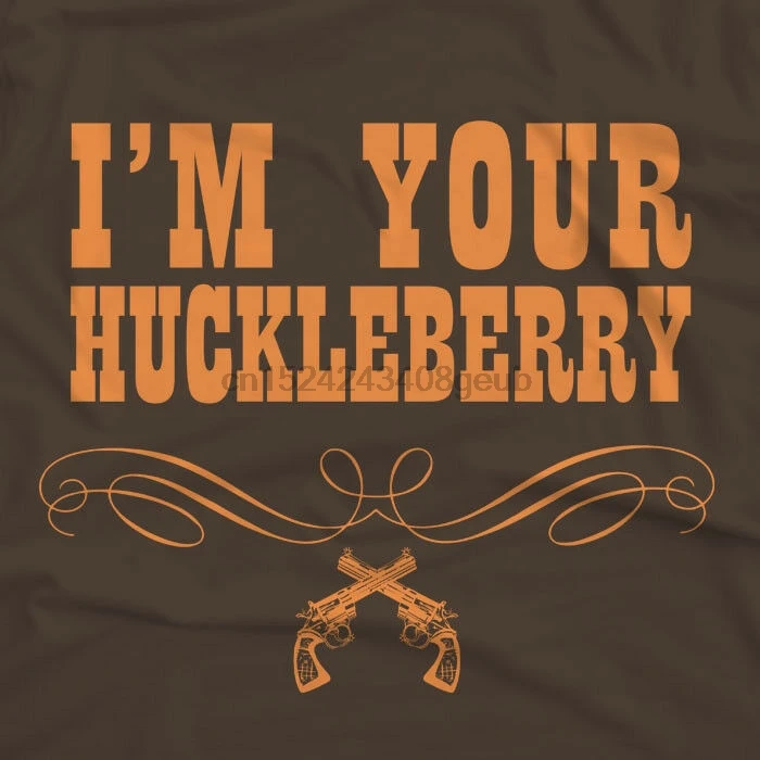 Рубашка с надписью I Your huckleber |