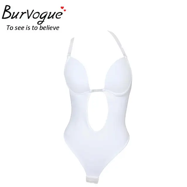 Buy Burvogue Sexy Deep Plunge shapewear Thong Backless