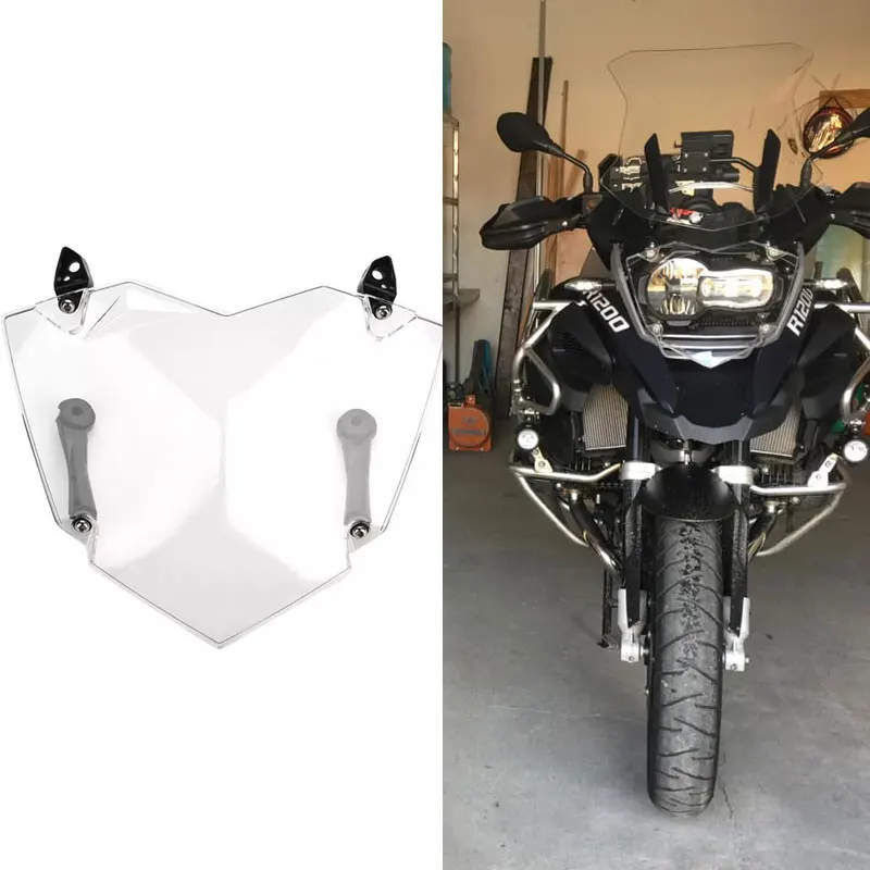

Motorcycles Headlight Cover For BMW R1200GS WC 13- ADV WC 14- Transparent R1200GS Headlight Guard Protector R1200GS LC ADVENTURE