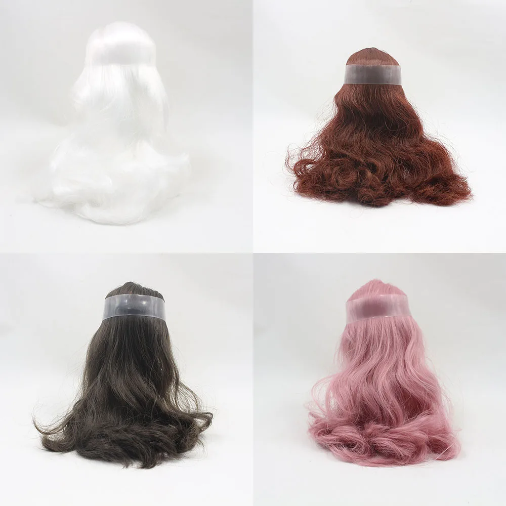 

Middle Blyth Accessories Hair Scalp Wigs including the Endocon blyth doll All Kinds Of Colors With/out Bangs Specially For DIY