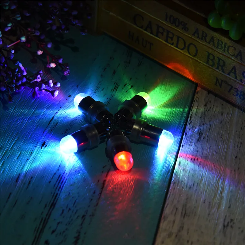 5 шт. праздничное освещение винт Резьба стиль семь цветов RGB светодиодный воздушный шар огни фонарь со вспышкой огни со встроенным аккумулятором сад - Цвет: F