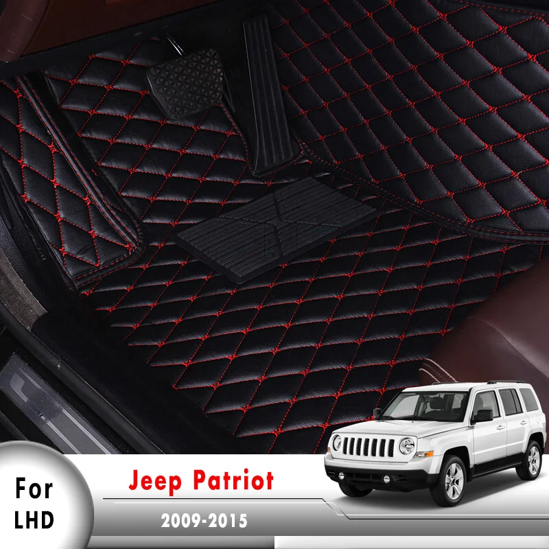 

Custom auto foot Pads automobile carpet cover LHD Car Floor Mats For Jeep Patriot 2009 2010 2011 2012 2013 2014 2015
