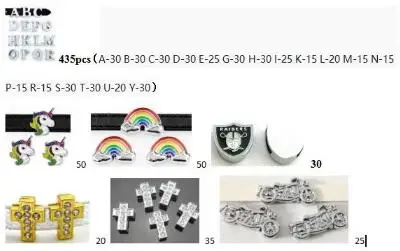 

Buyer order - 8mm slide letters , slide charms