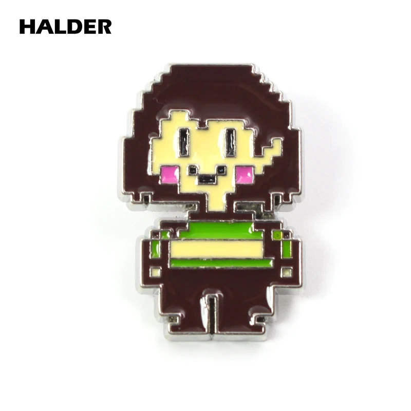 BR0011 HALDER Undertale Chara Мультяшные модные ювелирные изделия Frisk Flowey Toriel Sans броши на булавке Нагрудный значок аксессуары для одежды подарок