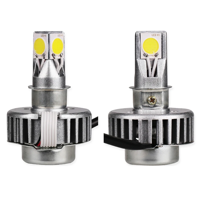 FISHBERG H4 LED Motorcycle Headlight 18W Hi/Lo Beam 6000K 1800LM High/Low Conversion Kit PH7 PH11 Motorcycle LED Headlamp