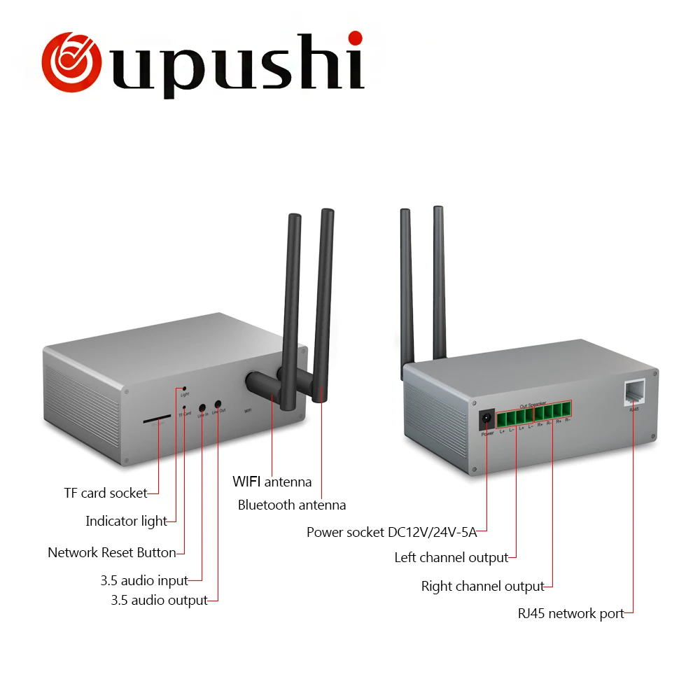 OUPUSHI VX8-C wifi динамик с мощной функцией фоновая музыкальная звуковая система акустическая фоновая музыкальная система умный дом