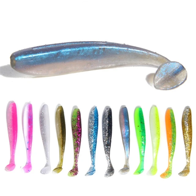 5pcs/lot 70mm 1.8g Wobblers Fishing Lures Easy Shiner Silicone Bait Soft Lures  Jig Swimbait