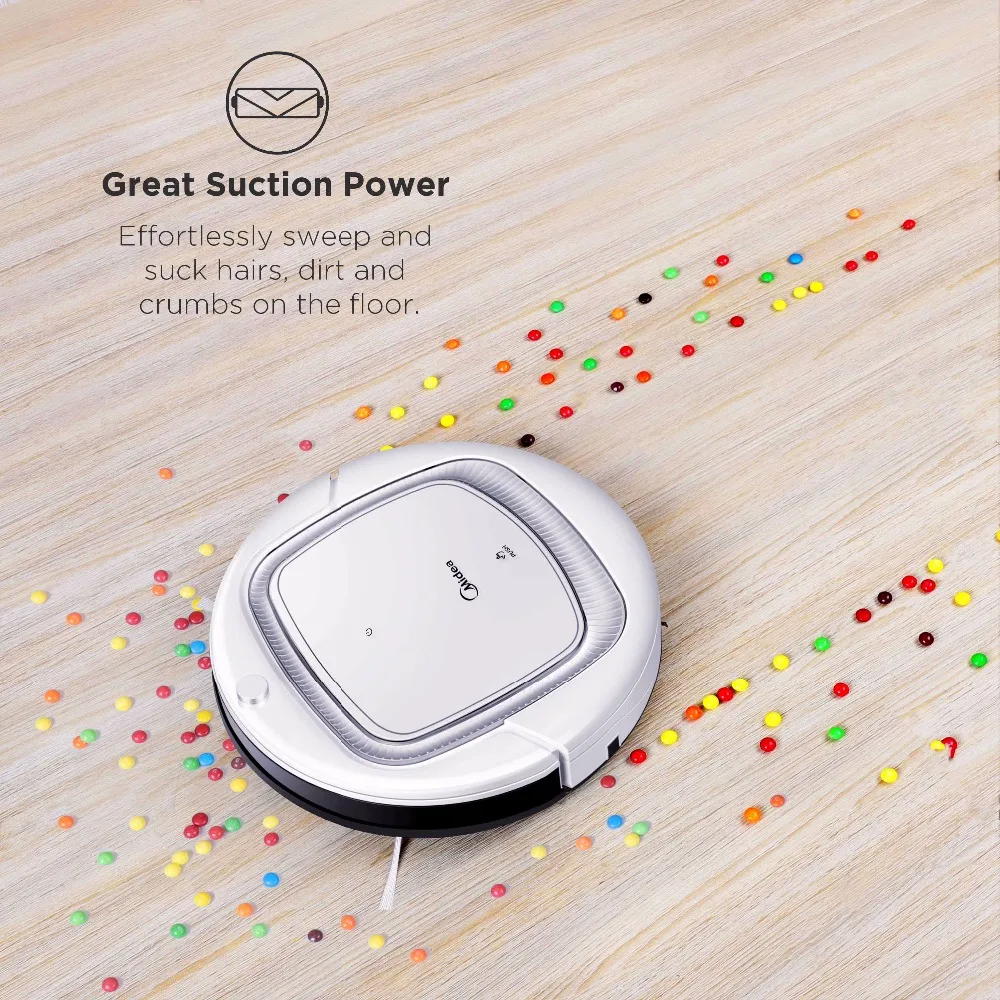 Midea Smart Robot Vacuum Cleaner with Self-Charge,1000PA Suction Power,Remote Control with Multi-Mode,M-SLAM Navigation System