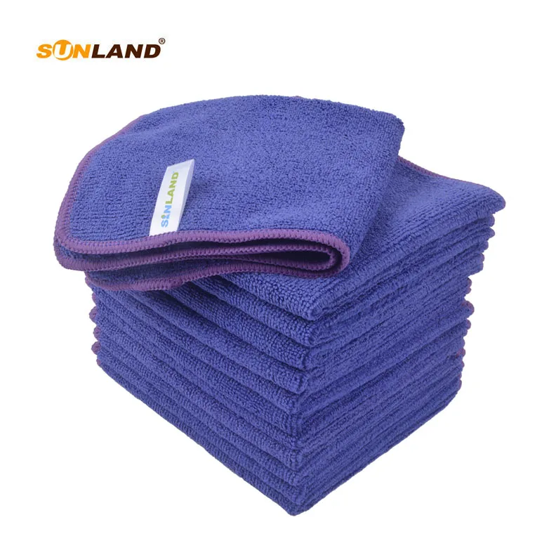 150PCS 25cmx25cm Microfiber Cleaning Cloth Dish Cloths Microfibre Glass