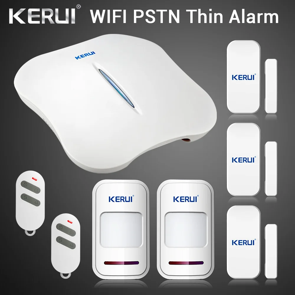 KERUI W1 wifi сигнализация домашняя PSTN защита от взлома безопасность интеллектуальная система Android IOS приложение управление беспроводной детектор движения двери - Цвет: kit 1