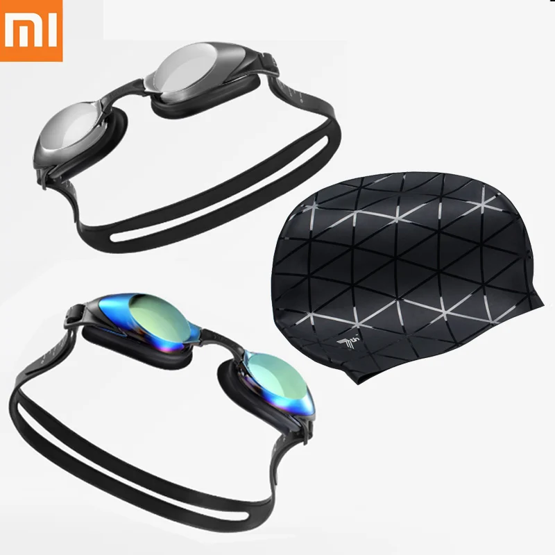 

Xiaomi Yunmai Fashion Swimming Glasses Professional HD Anti-fog Swimming Goggles with Nose Clip Earplugs Cap Adult Eyewear H33
