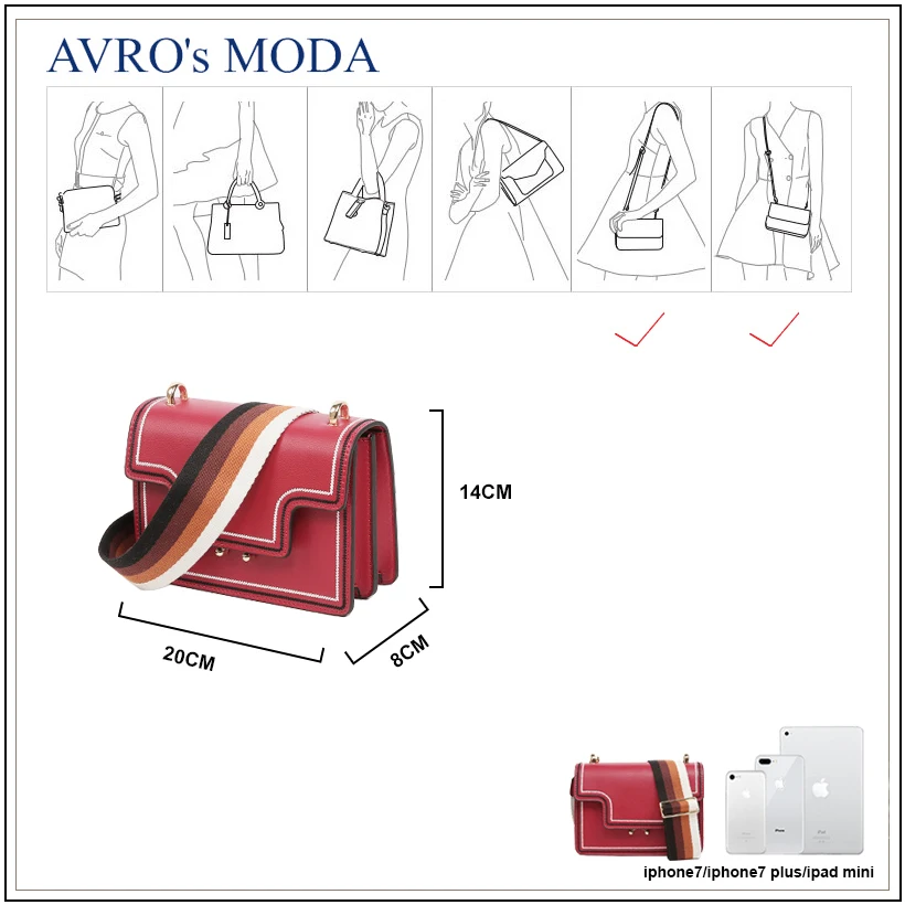 AVRO's MODA сумка женская искусственная кожа сумки женские через плечо маленькие