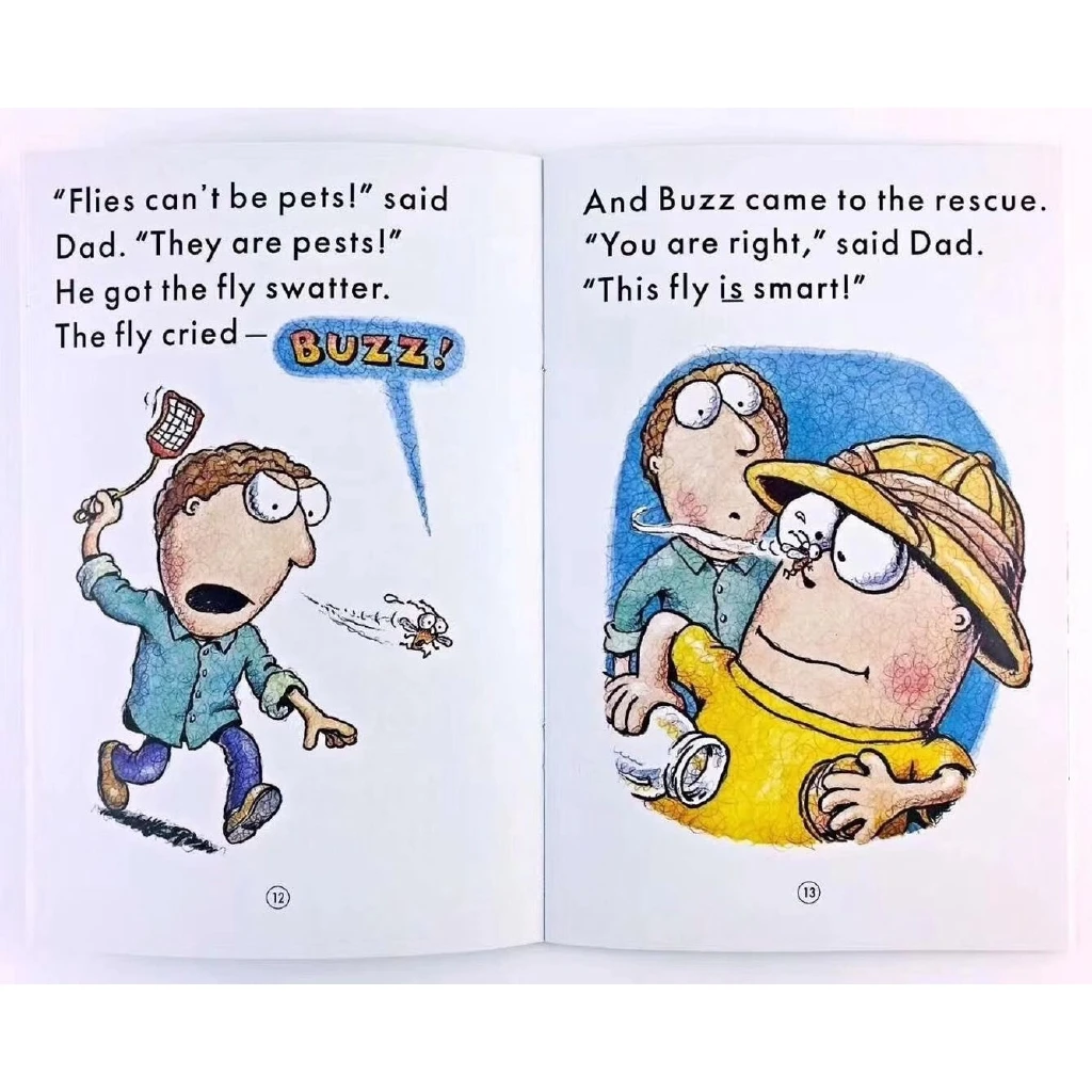 Livro de Leitura Livros de 15 Ler a História das Crianças Grupo Inglês Fonética Livros Ilustrados eu Posso Livro Cedo Educaction Bolso - Set Fly Guy 14 Home & Garden