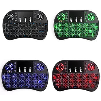 

2.4G Wireless Keyboard Air Mouse Touchpad Remote Control Mini Backlight Backlit Changeable Battery for Android TV BOX Notebook
