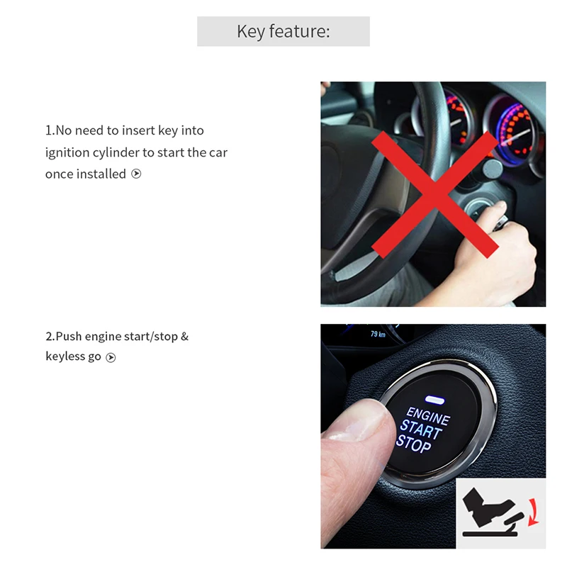 EASYGUARD кнопка запуска двигателя дистанционного опционально для автоматического