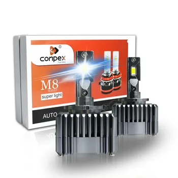 

2pcs Auto 55W 5400Lm CSP LED Chips 4.6A D1S Car LED Headlight Bulbs H7 H4 H11 H1 H3 9005/HB3 9006/HB4 6500K light lamp