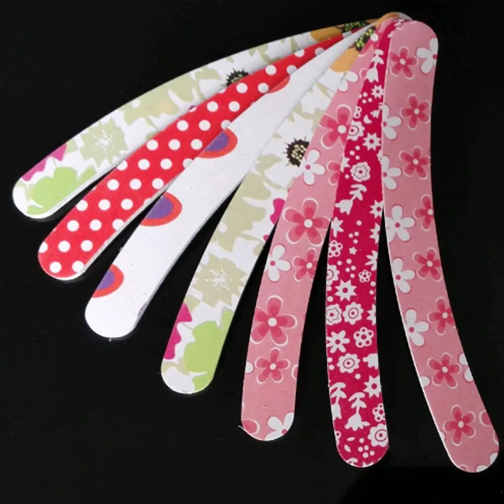 

5pcs Flower Printed Nail Art Sanding Files Polish Acrylic Block Buffer Manicure Tips Nail Buffer Tools