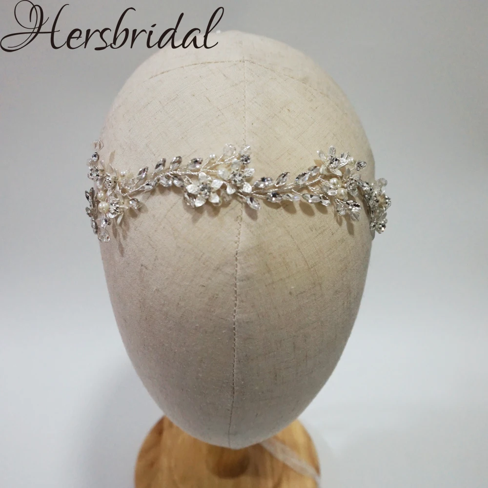 Нежный цветок свадебные волосы лоза ручной работы кристалл свадебное украшение на голову модные свадебные аксессуары для волос