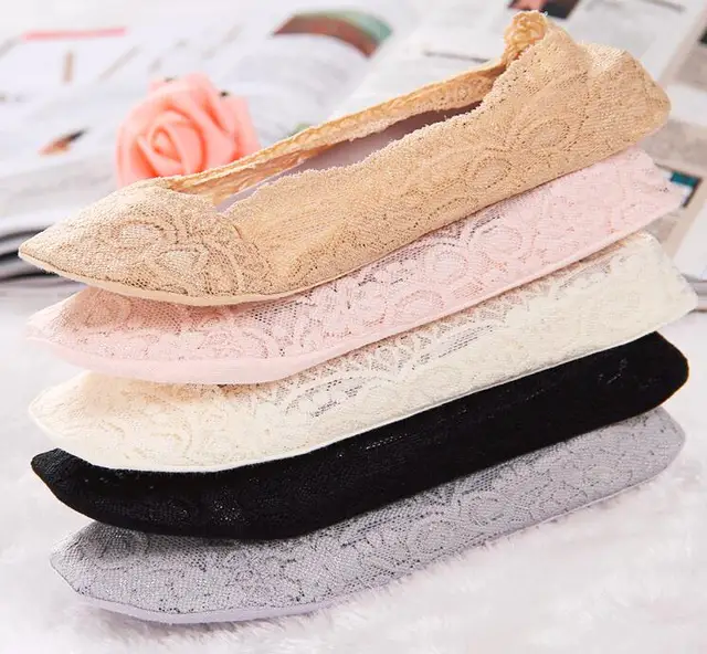 1Pair Women Lace Ruffle Ankle Sock Soft Comfy Sheer Silk Cotton Elastic Mesh Knit Frill Trim Transparent drop ship Women's socks