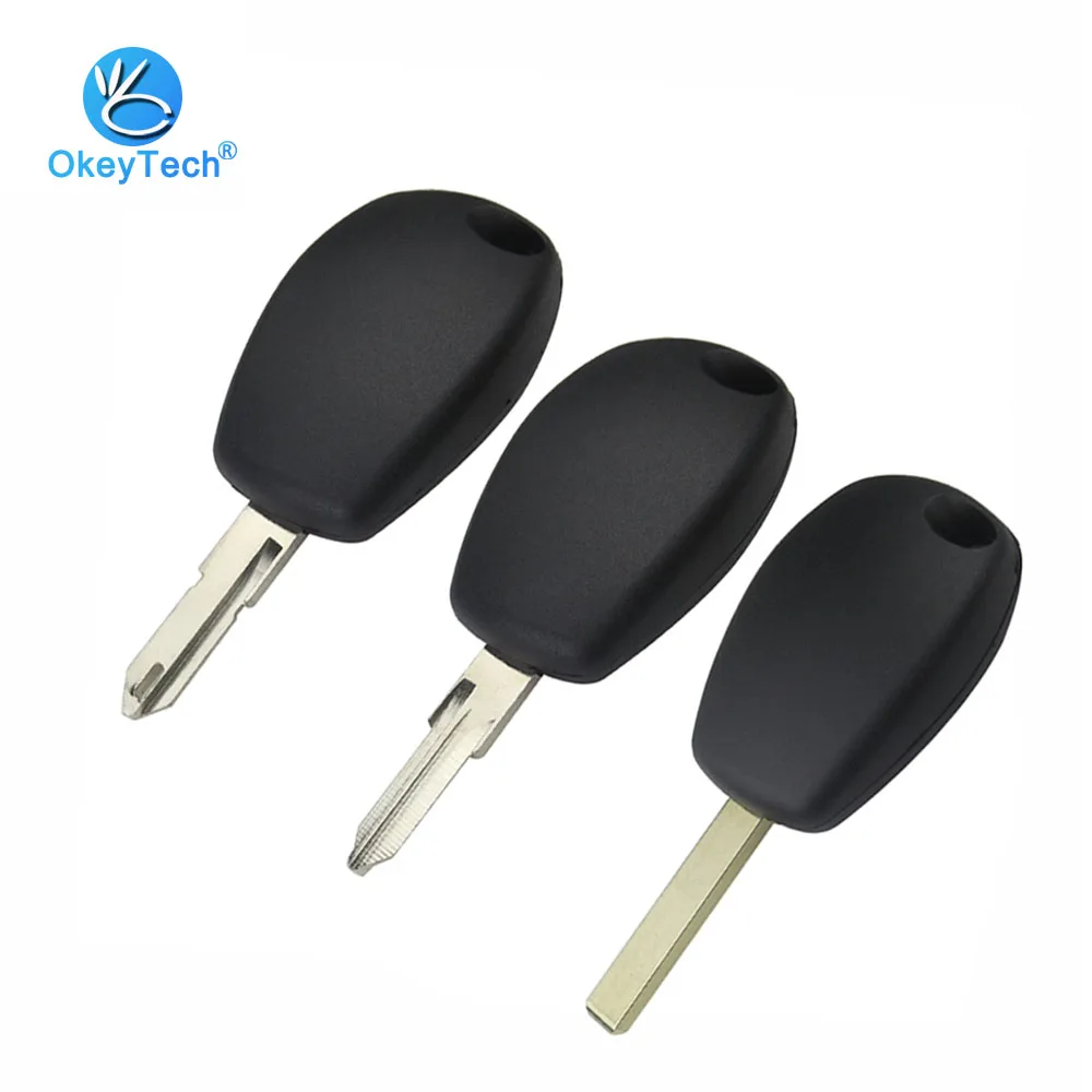 

OkeyTech Remote Auto Car Key Case Replacement Cover Fob Uncut Blank NE73/VA6/VAC102 Blade No Button Key Shell For Renault Logan