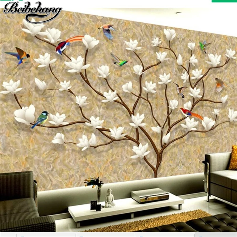 

beibehang Customized wallpaper 3d European hand-painted family tree Tree of life tree Living room restaurant background wallpape