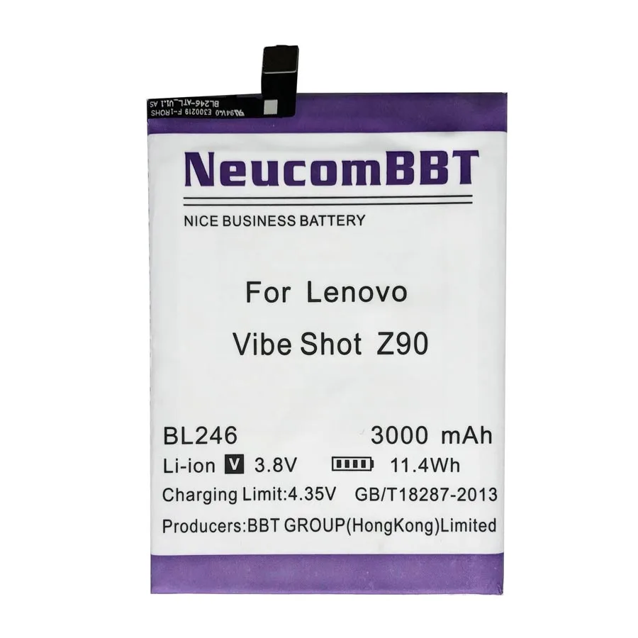

Battery BL246 for Lenovo Vibe Shot Vibe Max Z90 Z90-3 Z90-7 For Lenovo Z90 Battery z90 a40 bl 246 battery Neucombbt