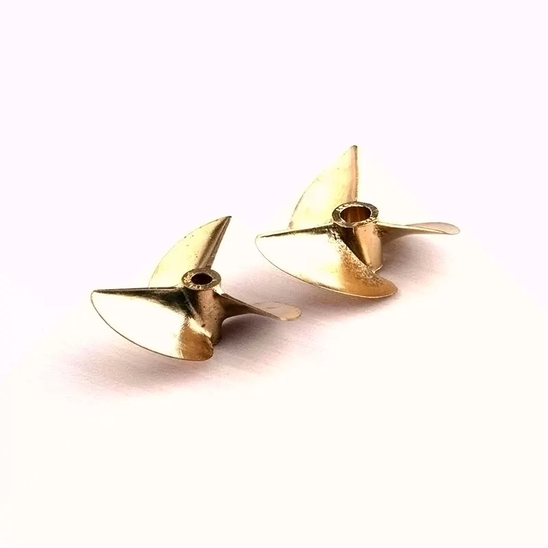 

RC boat metal precision die-cast bronze 3-blade propeller 3.17mm 4.76mm diameter pitch 1.4" copper prop 36mm 37mm outer diameter