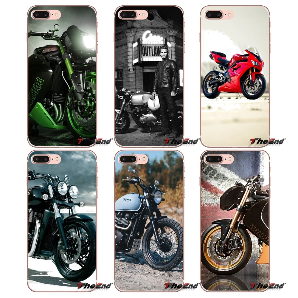 Триумф Мотоцикл Велосипед Чехлы для iPhone X 4 4S 5 5S 5C SE 6 6S 7 8 Plus Samsung Galaxy J1 J3 J5 J7 A3 A5 2016