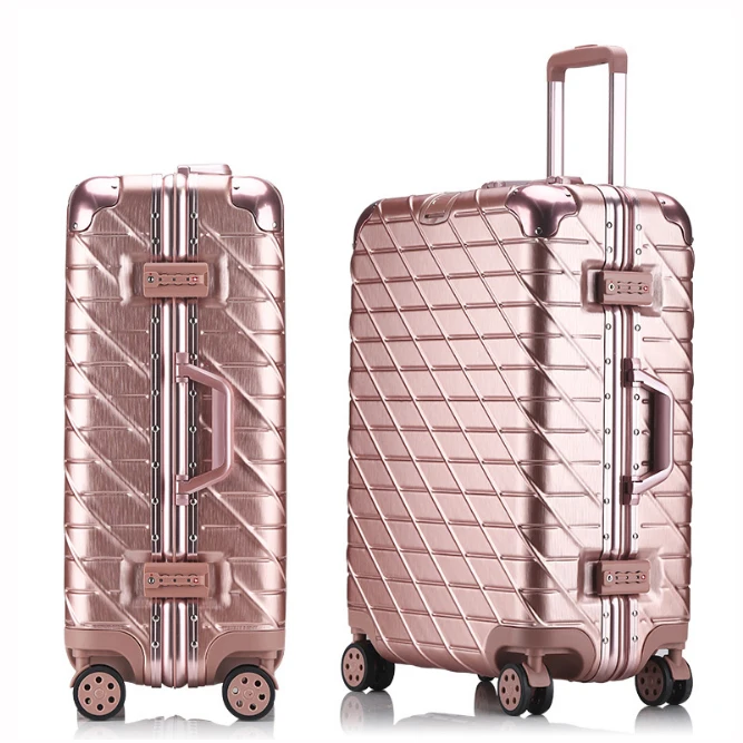 

20''24''26''29'' Aluminum Alloy Trolley Carry On Luggage Fashion Travel Cabine TSA Lock Koffer Mala de Viagem Sliding Suitcase