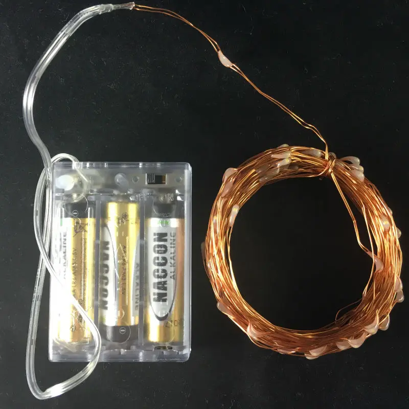 Mini outdoor decorative led string lights for wedding decoration vase