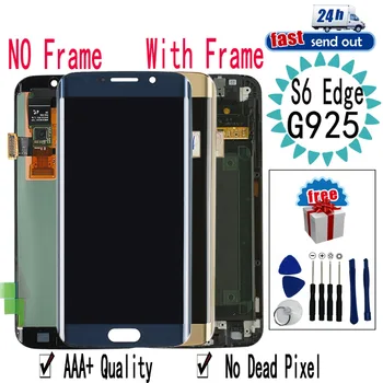 

5.1'' AMOLED G925F LCD For SAMSUNG Galaxy S6 edge G925 LCD Display Touch Screen With Frame Tested Digitizer Assembly