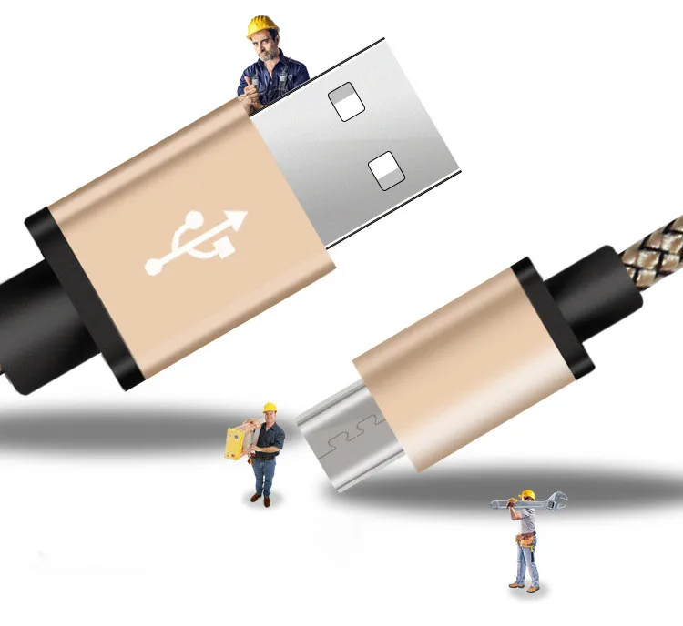 500 шт. Высокое качество 1 м 2 м 3 м 2.4A нейлон плетеные ткани Micro V8 Usb кабель аксессуары пакеты для samsung S4 S6 S7 для htc LG