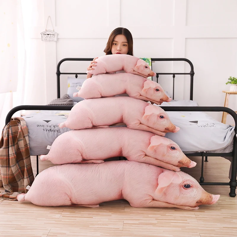 Большая оригинальная 3D подушка Имитация для свиней 1 шт. плюшевая кукла и яркая