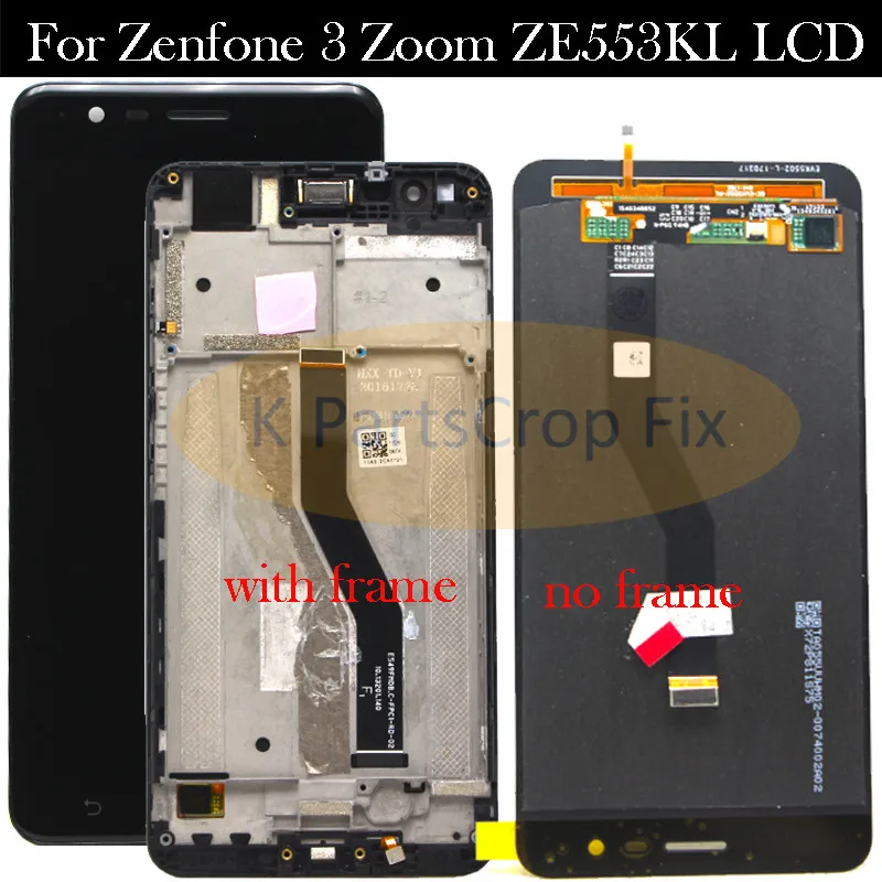 

5.5" For Zenfone 3 Zoom ZE553KL LCD 1920x1820 Display For ASUS ZenFone 3 Zoom ZE553KL ZE553 Z01HDA LCD Touch Screen with frame