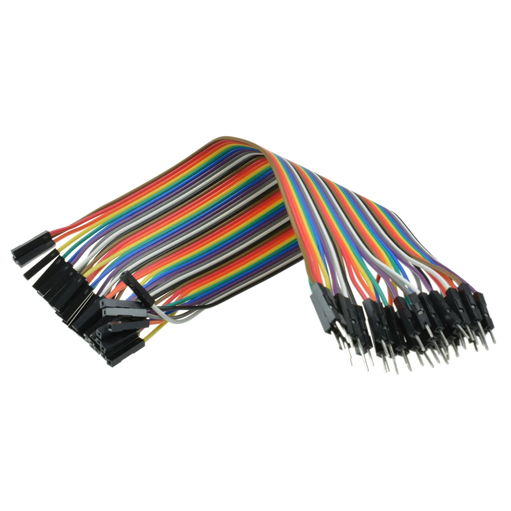 40 штыревой разъем 2,54 мм разъем Dupont кабель со штыревыми соединителями на обоих концах для подключения/мужского и женского пола/женский 40pin Dupont линия 10 см 20 см