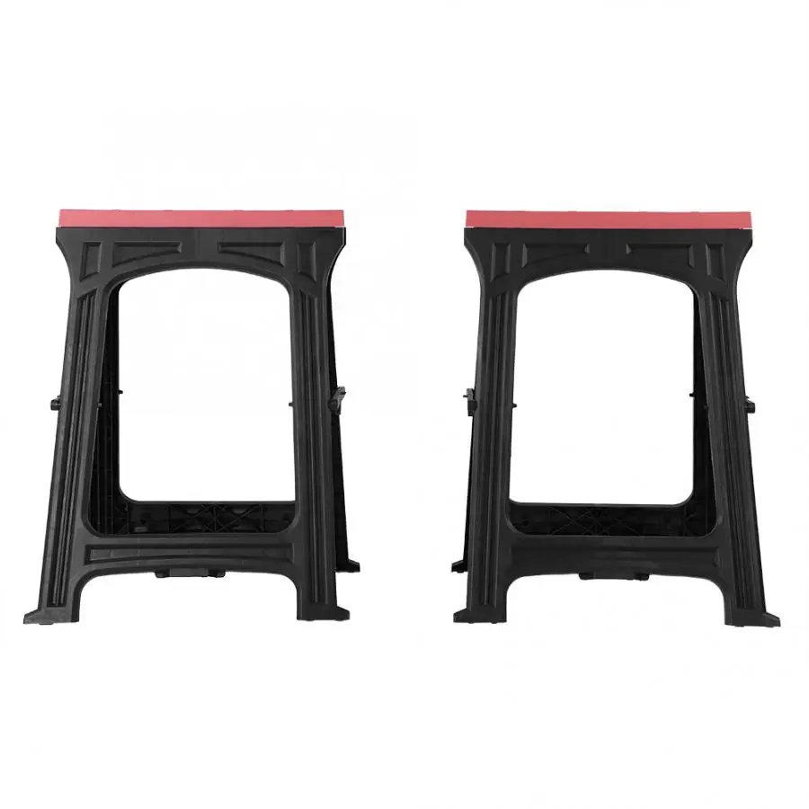 1 пара пластиковые складные Sawhorses плотник деревообрабатывающая пила лошадь