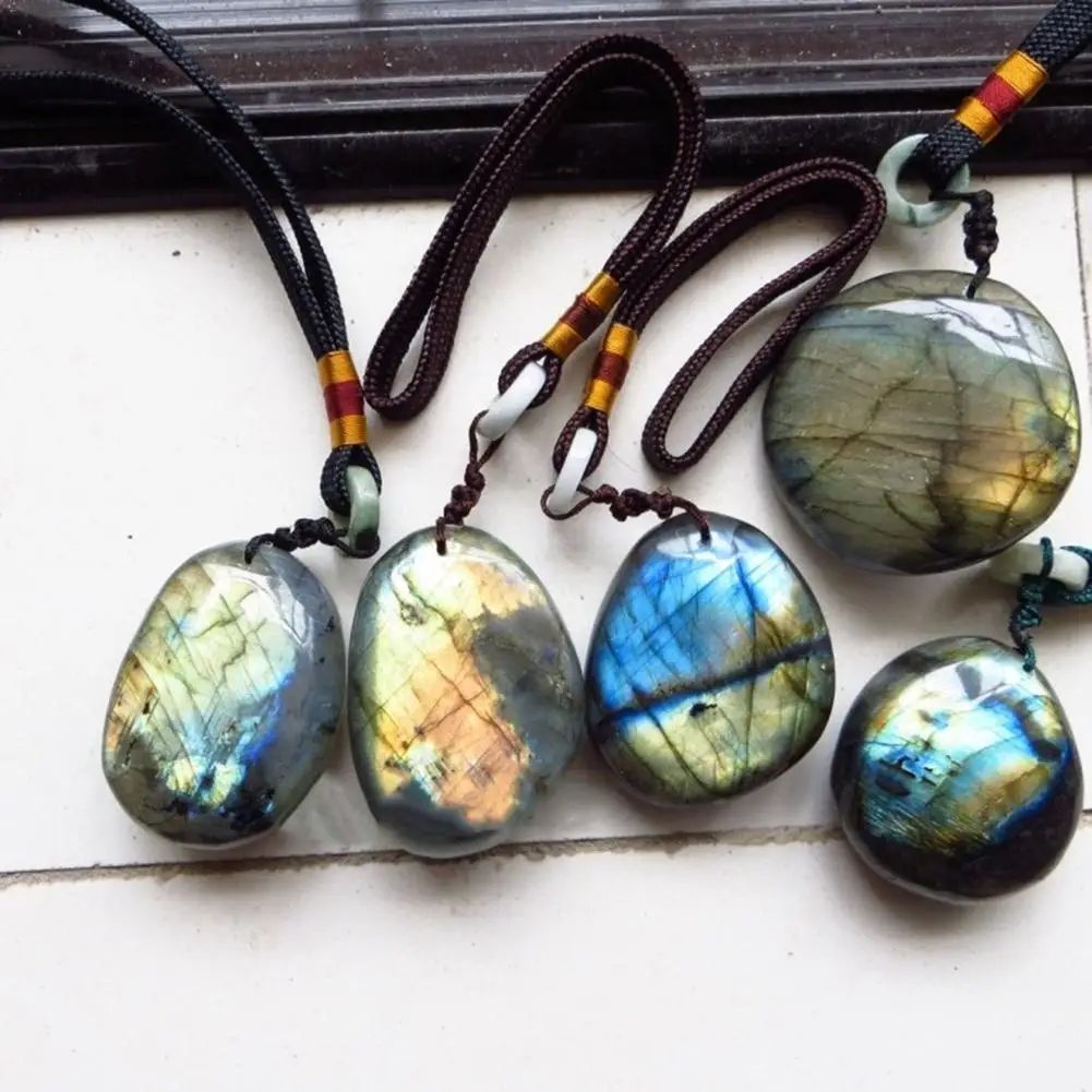 Natural Crystal Moonstone Raw Gemstone Ornament Polished Quartz Labradorite Handicraft Fish Tank Decorating Stone Healing Stone