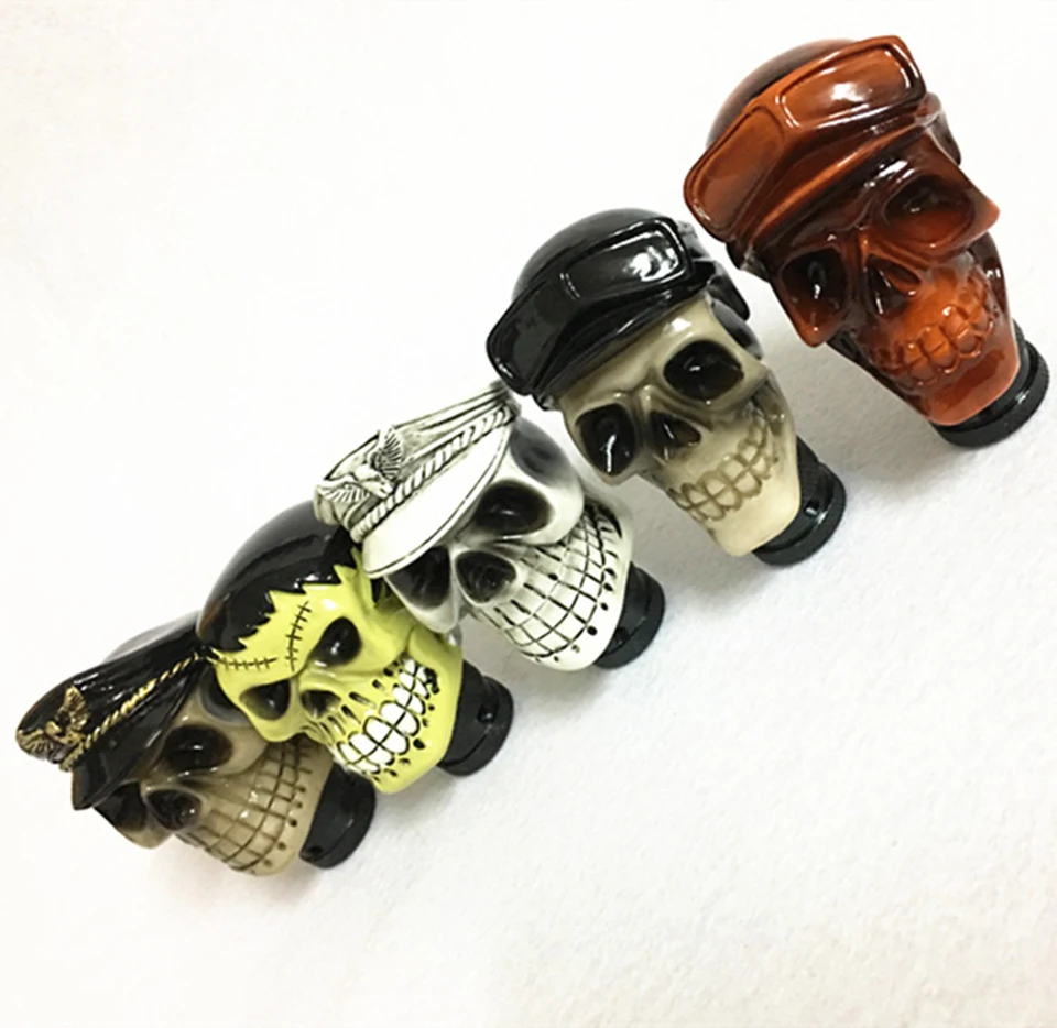 

Universal Skull Gear Shift Collars Car Covers Plastic Car Gear Shifter Shift Lever Knob Cover KQDT-1