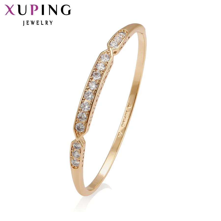 

Xuping Fashion New Arrival High Quality Jewelry for Women Luxury Gold Color Plated Bangle Valentine's Day Gift S5/ S34.5-51394