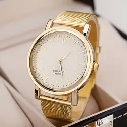 Relogio feminino 2018 новый топ роскошный часы Для женщин бренд Часы Для мужчин модные повседневные Нержавеющая сталь сетки Группа Кварцевые