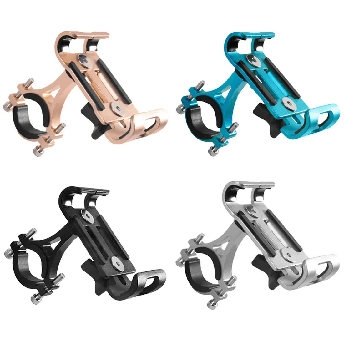 

Hot 360 Degree Rotatable MTB Cycling Road Bike Phone Holder Aluminum Alloy Bicycle Mobile Phone Holder Bike Accessories