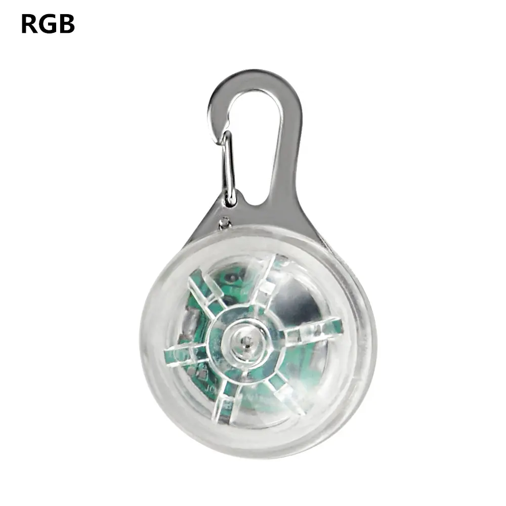 RGB Светодиодный ошейник для безопасности собаки, светящийся светильник с подвеской, темное украшение для домашних животных, светящийся ночной Светильник, ожерелье, световой светильник для домашних животных - Цвет: RGB