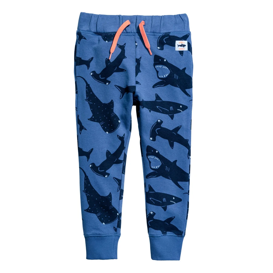 Baby Boy Clothes Giant Shark Boys Pants Drawstring Children Clothing