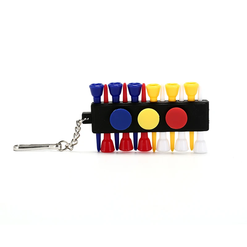 1 x Golf Tee Holder plastic golf tee holder carrier ball tees with 3 ball markers accessories on