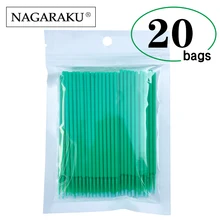 2000 шт./лот, микро-прочные одноразовые аппликаторы для наращивания ресниц, индивидуальные аппликаторы, щетка для туши для женщин, клей для ресниц