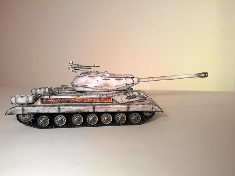 Советская Тяжелая Танк IS-4M 1:50 бумажная модель танк мир военное оружие ручной работы DIY игрушка