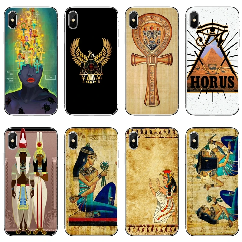 

Ancient egyptian painting For Samsung Galaxy S3 S4 S5 S6 S7 edge S8 S9 Plus mini Note 3 4 5 8 protective Soft phone cover case