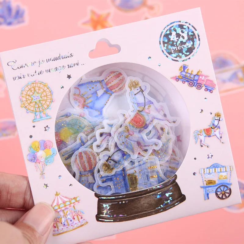Dreamy World in bottle/animal/shell/planet/Merry go round декоративные наклейки Скрапбукинг этикетка DIY