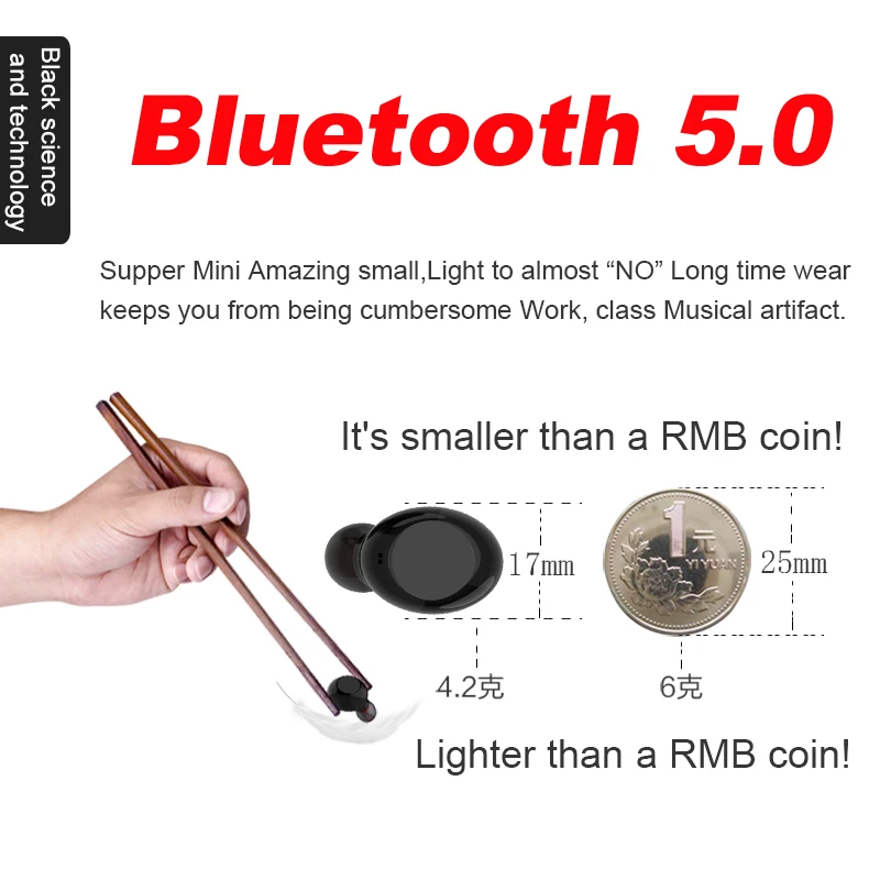 Беспроводные наушники Bluetooth 5 0 беспроводные 90H время воспроизведения 3D стерео